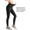 imageYvette Leggings with Pockets for Women Compression Leggings Tummy Control Butt Lifting Mesh Workout PantsBlack