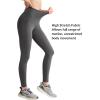 imageYvette Leggings with Pockets for Women Compression Leggings Tummy Control Butt Lifting Mesh Workout PantsGrey