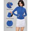 imageYvette Womens Athletic Full Zip Lightweight Workout Jackets with Thumb Holes Gym Shirts Running Clothes with PocketBlue