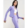 imageYvette Womens Athletic Full Zip Lightweight Workout Jackets with Thumb Holes Gym Shirts Running Clothes with PocketPurple