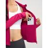 imageYvette Womens Athletic Full Zip Lightweight Workout Jackets with Thumb Holes Gym Shirts Running Clothes with PocketRose Red