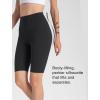 imageYvette Womens Biker Shorts Tummy Control High Waist Running Workout Yoga ShortsBlack