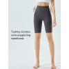 imageYvette Womens Biker Shorts Tummy Control High Waist Running Workout Yoga ShortsDark Grey