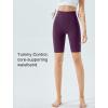imageYvette Womens Biker Shorts Tummy Control High Waist Running Workout Yoga ShortsReddish Purple