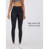 imageYvette Womens High Waist Athletic Leggings with Inner Pockets Tummy Control TightsBlack
