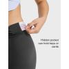 imageYvette Womens High Waist Athletic Leggings with Inner Pockets Tummy Control TightsBlack