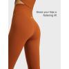 imageYvette Womens High Waist Athletic Leggings with Inner Pockets Tummy Control TightsBrown
