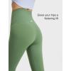 imageYvette Womens High Waist Athletic Leggings with Inner Pockets Tummy Control TightsGreen