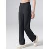 imageYvette Womens Sweatpants Casual Pants Open Bottom with Pockets Yoga LoungeBlack