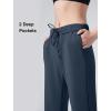 imageYvette Womens Sweatpants Casual Pants Open Bottom with Pockets Yoga LoungeNavy