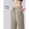 imageYvette Womens Sweatpants Casual Pants Open Bottom with Pockets Yoga LoungeOak