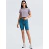 imageYvette Workout Crop Tops for Women Loose Fit Short Sleeve Shirts Breathable Athletic Gym Yoga Casual Cropped TShirtsPink