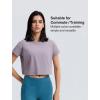 imageYvette Workout Crop Tops for Women Loose Fit Short Sleeve Shirts Breathable Athletic Gym Yoga Casual Cropped TShirtsPink