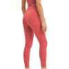 imageYvette Athletic Leggings for Women High Waist Tummy Control Workout TightsCoral Red