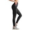 imageYvette Leggings with Pockets for Women Compression Leggings Tummy Control Butt Lifting Mesh Workout PantsBlack