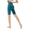 imageYvette Womens Biker Shorts Tummy Control High Waist Running Workout Yoga ShortsSea Blue