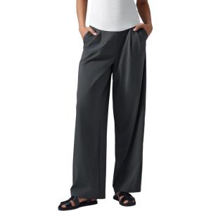 imageYvette Dress Pants for Women Wide Leg Pleated Trousers High Waist Yoga Pants with PocketsGrey