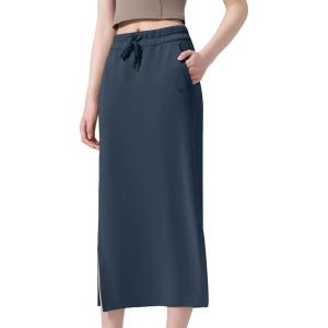 imageYvette Womens Midi Length Athletic Skirts High Waist Tennis Skirts for WomenNavy