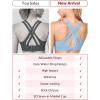 imageYvette High Impact Women Sports Bra Front Closure Double Deck Mesh Running Bra for Plus Size for Plus SizeBlue