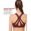 imageYvette High Impact Women Sports Bra Front Closure Double Deck Mesh Running Bra for Plus Size for Plus SizeBurgundy