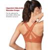 imageYvette High Impact Women Sports Bra Front Closure Double Deck Mesh Running Bra for Plus Size for Plus SizeOrange