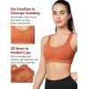imageYvette High Impact Women Sports Bra Front Closure Double Deck Mesh Running Bra for Plus Size for Plus SizeOrange