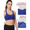 imageYvette High Impact Women Sports Bra Front Closure Double Deck Mesh Running Bra for Plus Size for Plus SizeRoyal Blue