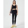 imageYvette Athletic Leggings for Women High Waist Tummy Control Non SeeThrough Workout TightsBlack