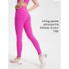 imageYvette Athletic Leggings for Women High Waist Tummy Control Non SeeThrough Workout TightsPink