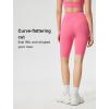 imageYvette Biker Shorts for Women Tummy Control High Waist Running Workout Gym Yoga ShortsPink