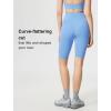 imageYvette Biker Shorts for Women Tummy Control High Waist Running Workout Gym Yoga ShortsSky Blue