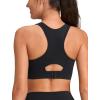 imageYvette High Impact Sports Bras for Women Racerback Supportive Bras for RunningBlack
