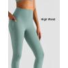 imageYvette High Waisted Leggings with Pockets for Women Tummy Control Workout Running Yoga Pants Non SeeThroughBlue