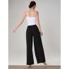 imageYvette High Waisted Wide Leg Pants for Women Lightweight Casual Athletic Pants Loose Fit Lounge Travel WorkBlack