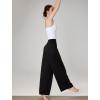 imageYvette High Waisted Wide Leg Pants for Women Lightweight Casual Athletic Pants Loose Fit Lounge Travel WorkBlack