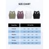 imageYvette Longline Yoga Bras Gym Top for Women Sports Bra Racerback Workout with Removable PadsWhite