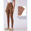 imageYvette Womens Athletic Leggings High Waisted Tummy Control Tights for WomenBrown