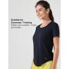 imageYvette Womens Athletic Shirts Short Sleeve Workout Tennis Yoga Running Gym Basic Tee Top Casual TShirtsBlack