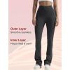 imageYvette Womens Flare FleeceLined Leggings High Waisted Yoga Pants for Daily WearGrey