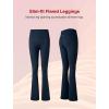 imageYvette Womens Flare FleeceLined Leggings High Waisted Yoga Pants for Daily WearNavy