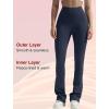 imageYvette Womens Flare FleeceLined Leggings High Waisted Yoga Pants for Daily WearNavy