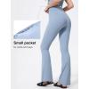 imageYvette Womens High Waist Yoga Leggings Flare Pants for Workout Daily WearBlue