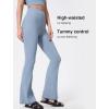 imageYvette Womens High Waist Yoga Leggings Flare Pants for Workout Daily WearBlue