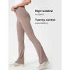 imageYvette Womens High Waist Yoga Leggings Flare Pants for Workout Daily WearGrey