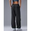 imageYvette Womens Joggers Parachute Pants Athletic Running Quick Dry Sweatpants with PocketsBlack