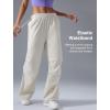 imageYvette Womens Joggers Parachute Pants Athletic Running Quick Dry Sweatpants with PocketsWhite