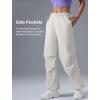 imageYvette Womens Joggers Parachute Pants Athletic Running Quick Dry Sweatpants with PocketsWhite