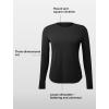 imageYvette Womens Long Sleeve Athletic TShirts Workout Running Basic Tee Tank Top Gym Casual ShirtsBlack