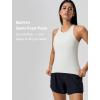 imageYvette Workout Tank Top with Builtin Bra for Women Padded Racerback Athletic Shirts Breathable Camisole Gym YogaWhite