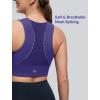 imageYvette Yoga Bra Racerback ampamp Mesh Panels Square Neck Fixed Cups Sports Bra for Women Light Support Workout Tank TopBlue